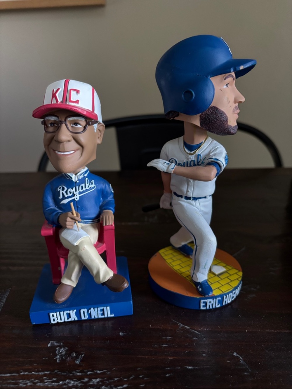 Kansas City Royals Buck O'Neil & Eric Hosmer Bobblehead Set - Blue & White